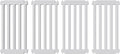 Dog Playpen Expansion Panels 4-Packs, Height 25.6 inch, White