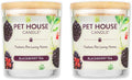 Pet House Candles, Scented Pet Friendly Candles, Clean Burning Plant-Based with a Natural Fiber Wick - BlackBerry Tea, 9 oz, 2 Pack