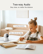 5MP Camera for Home Security, Free 64GB SD Card, Non-Subscription AI Human/Pet/Facial Detection, 3K Dog Cat Pet Camera with Phone APP, 360 Coverage, 2-Way Talk, IR Night Vision, 2.4G 5G Dual Band WiFi