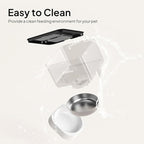 VOLUAS Automatic Cat Feeder, 4L Timed Dry Food Dispenser for Cats & Dogs | Programmable Portion Control, Up to 4 Meals Daily, Dual Power Supply, Power-Off Memory, 10-Second Voice Recorder