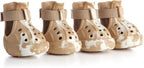 Dog Shoes for Hot Summer Pavement, Dog Shoes for Large Dogs, Waterproof Dog Boots & Paw Protectors, Non-Slip Dog Rain Booties, Easy Clean Sandals for Beach Brown Size 9