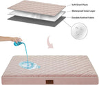 WNPETHOME Orthopedic Dog Bed Medium Size Dog, Waterproof Medium Dogs Bed with Removable Washable Cover, Multi-Needle Quilting Dogs Crate Bed