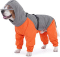 Nanaki Waterproof Dog Raincoat-Reflective Adjustable Rain Jacket Full Body | For Rainy Days,Hiking Camping,Reflective Safety Strips,Full-Body Protection,Easy On/Off,Detachable&adjustable Hood,Breathable