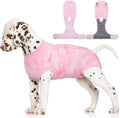 FUAMEY Surgery Suit for Dogs Female After Spayed, Soft Onesie for Surgery | Cone Alternative after Surgery, Dog Wound Cover Spay Suit Prevent Licking, Female Dog Onesie for Heat Cycle, Pink Tie Dye S