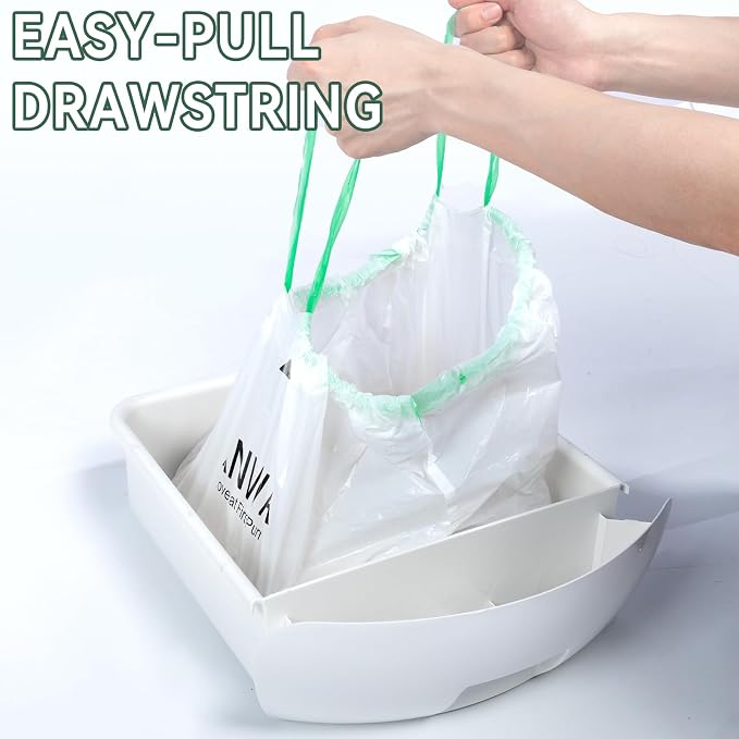 ANWA 120 Count Cat Litter Box Liners for Automatic Cat Litter Box and Litter Box Robot 4/5, Heavy-Duty, Extra Thick, Economy Bulk Pack