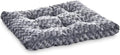 Amazon Basics Washable Cat and Dog Bed, Cozy Crate Pad for Large Dogs, Indoor, 40 x 27 x 3.5 inches, Gray