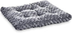 Amazon Basics Washable Cat and Dog Bed, Cozy Crate Pad for Large Dogs, Indoor, 40 x 27 x 3.5 inches, Gray