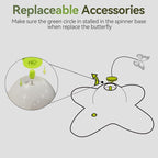 All for Paws Cat Toys Interactive Butterfly Flutter Bug Cat Automatic Toy Stimulating Kitty Toys Enrichment for Indoor Cats