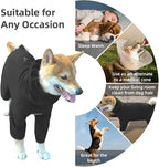 Dog Pajamas for Large Dogs,Extra Large Stretch, Suitable for Adult, Medium-Sized Dogs, Large Pet Jumpsuit Four-Legged Dog Clothes, Pet Clothing. (Black, 2XL)