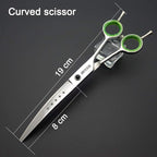 7.0 inches Professional Dog Grooming Scissors Set Straight & thinning & Curved & chunkers & comb 5pcs in 1 Set for left-handed & right handed
