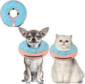 Supet Inflatable Dog Cone Collar for Small Dogs Puppies Cats, Soft Dog Cone Alternative After Surgery for Puppies Cats to Stop Licking