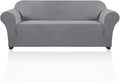Stretch Sofa Cover Slipcover Couch Covers for 3 Cushion Couch Furniture Protector Sofa Covers with Non Slip Elastic Bottom Dogs Pet Friendly Fitted (Sofa, Dove)