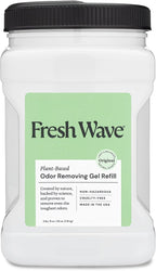 Fresh Wave Odor Eliminator Gel Refill, 63 oz Original | Plant oil formula, No parabens or phthalates, Refills 15 oz jar 4x, For kitchen, closet, bathroom odor, Pet safe