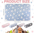 Reginary 4 Pcs Guinea Pig Fleece Cage Liners, Cute Star, 24 x 16 Inch - Image 6