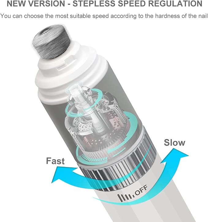 Dog Nail Grinder and Clippers Quiet with 10h Working Time Professional Pet Nail Trimmer Stepless Speed Regulation Pet Nail Grinder Electric Nail File for Large Medium Small Dogs and Cats…