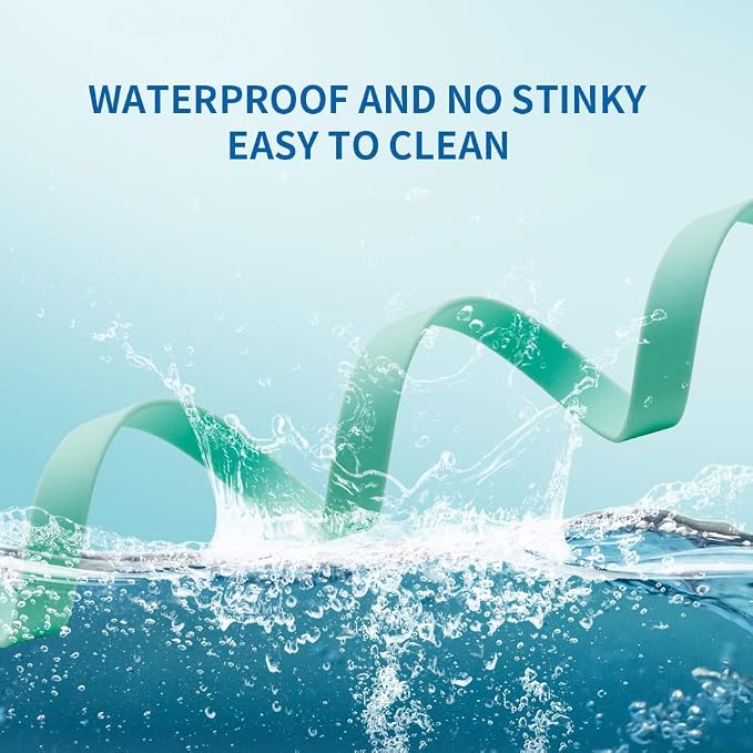 Waterproof Dog Training Leash 50FT 30FT 15FT 10FT 5FT Heavy Duty Recall Long Lead for Large Medium Small Dogs (30FT, Mint Green)