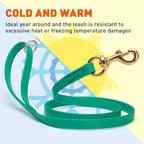 Viper Biothane K9 Working Dog Leash Waterproof Lead for Tracking Training Schutzhund Odor-Proof Long Line with Solid Brass Snap for Puppy Medium and Large Dogs 4ft, Teal