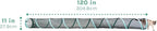 Kitty City Catio Outdoor 10' Cat Tunnel – 10‑Foot Cat‑Sized Play Tunnel, 11” Diameter, Modular Catio Connector for Cats & Small Pets