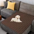 Tcksstex Waterproof and Anti-Slip Dog Bed Cover and Pet Blanket Sofa Pet Bed Mat car Incontinence Mattress Protectors Furniture Couch Cover for Most Cats Dogs, Pets（40x50-Chocolate）