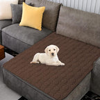 Tcksstex Waterproof and Anti-Slip Dog Bed Cover and Pet Blanket Sofa Pet Bed Mat car Incontinence Mattress Protectors Furniture Couch Cover for Most Cats Dogs, Pets（40x50-Chocolate）