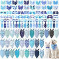 Reginary 120 Pcs Winter Dog Bandanas Bulk Dog Bows Set Bow Ties Cat Scarf Colorful Washable Triangle Pet Kerchief Cute Bib for Summer Small Medium Large Pets Grooming Accessories Costume by Reginary