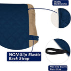 PureFit Reversible Quilted Oversized Recliner Sofa Cover, Water Resistant Furniture Protector, Washable Couch Cover with Elastic Straps for Kids, Pets (Small, Navy/Navy) | Navy/Navy, Water Resistant Couch Protector, Washable Pet Couch Cover with Non Sl...