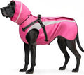 Dog Raincoat Waterproof Raincoats for Dog Reflective Dogs Rain Jackets with Hood Hoodie Pet Rain Poncho Coat for Small Medium Large Dogs Puppies S-XXL (Pink, XL)