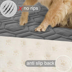 Tcksstex Waterproof and Anti-Slip Dog Bed Cover and Pet Blanket Sofa Pet Bed Mat ，car Incontinence Mattress Protectors Furniture Couch Cover for Most Cats Dogs, Pets（82x82- Dark Grey）