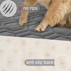 Tcksstex Waterproof and Non-Slip Dog Bed Cover and Pet Blanket Sofa Pet Bed Mat ，car Incontinence Mattress Protectors Furniture Couch Cover for Most Cats Dogs, Pets（82x102-Dark Grey）