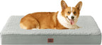 EHEYCIGA Orthopedic Dog Bed Large with Removable Washable Cover,35x23 | Egg Crate Foam Support,Durable Oxford fabric,Non-Slip Bottom,Machine Washable,Soft Waterproof Plush Pet Bed Mat For Crate