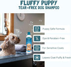 Bio-Groom Dog Shampoo and Conditioner Set - Tearless Shampoo for Dogs, Puppies & Cats, Moisturizing Conditioner for Dry Skin - Silk Conditioning Creme Rinse & Tear Free Shampoo, 12 Fl Oz Each (1 Set)