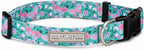 Lucky Love Dog - Adjustable Collar and Leash Set with Easy Click Buckle for Large Dogs, Durable, & Comfortable Collar for Male & Female Dogs, Puppies & Adult - Mariposa Combo, Large