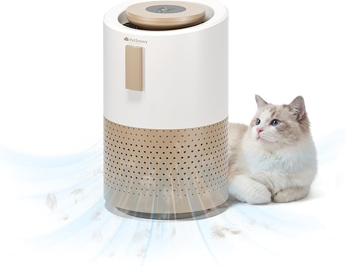 Pet Air Purifier for Cats and Dogs, H13 HEPA Air Purifier with TiO2 Filtration for Pet Hair, Litter Box Odor & Dander, Quiet Smart Air Cleaner for Home, Covers Up to 540 Sq Ft