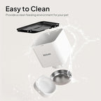 VOLUAS Automatic Cat Feeder, 6L Timed Dry Food Dispenser for Cats & Dogs | Programmable Portion Control, Up to 4 Meals Daily, Dual Power Supply, Power-Off Memory, 10-Second Voice Recorder