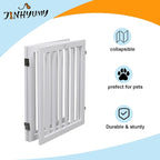 Dog Gate Wooden Freestanding Pet Gate 3 Panel 23.6" Heigh | White Indoor Dog Fences,House Gate for Doorways, Stairs, Hallways