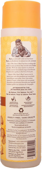 Burts Bees for Pets Hypoallergenic Cat Shampoo, Unscented, 10 Fl Oz, 6-Pk | Gentle shea butter and honey formula for indoor cats with dry or sensitive skin, pH balanced