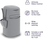 Litter Genie Easy Roll Cat Litter Disposal Pail | Odour Control, Refill Bags & Scoop