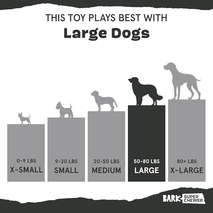 BarkBox Turkey Barker Dog Toy - Large | for Aggressive Chewers, Turkey-Scented Rip & Reveal Toy for Engaging and Durable Playtime