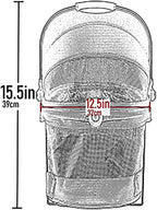 Pet Gear No-Zip View 360 Pet Carrier & Car Seat, Cotton Candy, 15" | Ultra Lite, Push Button Entry, For Small Dogs & Cats, 360 Degree Visibility, Safety Carrier
