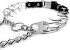 Herm Sprenger Prong Collar for Dog Training with Easy Quick Release Cliclock & ORing - German Made Dog Collar with Chrome Plated Steel 4mm Prongs for Extra Large Dogs (26-31" Neck)