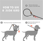 Fida Durable Slip Lead Dog Leash, 6 FT x 3/8" Heavy Duty Comfortable Strong Rope Slip Lead for Small Dogs and Puppies, No Pull Pet Training Lead with Highly Reflective(3/8", Blue)
