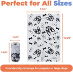 Best Pet Supplies Poop Bags for Dogs - White, 150 Count | Scented, Leak-proof, Easy-Tear perforations, 15 Thick Bags per roll, Outdoor Walking & Travel, Fits Standard Holders
