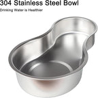 Sfozstra 8L Large Dog Water Dispenser: Gravity Pet Water Station | 304 Stainless Steel Bowl/Spill-Proof / Non-Slip Base/Easy-Clean/ For Large Dogs & Multi-Pet Homes, Garage/Patio