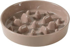 Havniva Slow Feeder Dog Bowls, Ceramic Dog Bowl Slow Feeder for Fast Eater | 1.6 Cups Puzzle Dog Food Bowl, Slow Feeding Bowls for Medium Dogs, Non-Slip Rubber Base, Anti-Choking