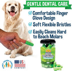 Bodhi Dog Finger Toothbrush for Dogs & Cats - Puppy Toothbrush with Soft Flexible Silicone Bristles, Gentle for Sensitive Gums, Promotes Healthy Teeth & Gums, Easy Teeth Cleaning Tool (50 Count)