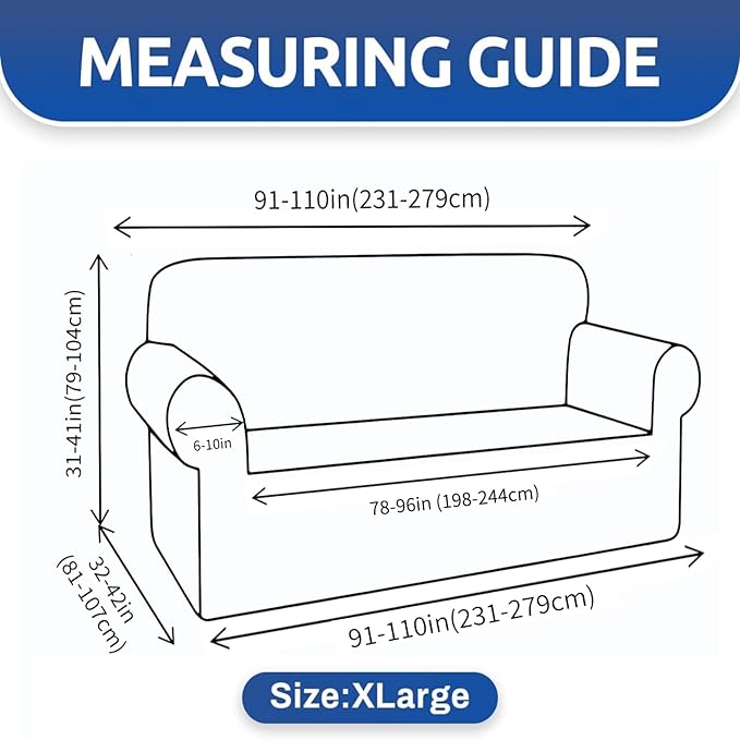 YEMYHOM Couch Cover Latest Jacquard Design High Stretch Extra Large Sofa Covers Pet Dog Cat Proof Oversized Slipcover Non Slip Magic Elastic Furniture Protector (XL Sofa, Light Gray)