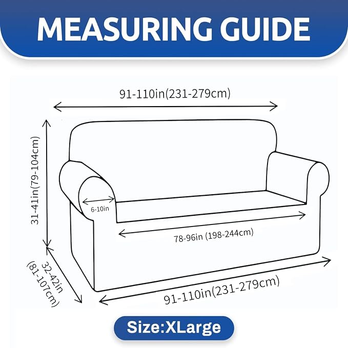 YEMYHOM Couch Cover Latest Jacquard Design High Stretch Extra Large Sofa Covers Pet Dog Cat Proof Oversized Slipcover Non Slip Magic Elastic Furniture Protector (X-Large, Begonia Leaf Beige)
