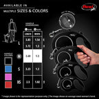 FLEXI® Classic Cord Retractable Dog Leash, Medium, 26 ft - Black | German engineered, original flexi leash, durable quality for dogs up to 44 lbs, tangle-free, walking, reliable brake system