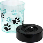 Pawvac Kilovac Airtight Pet Food Container – Multi-Use Vacuum Container for Pet Food and other Dry Goods – 2.5 lbs / 40 oz / 3.8L, Wide-Mouth, Patented Vacuum Seal, Clear with Paws