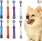 Orgrimmar 8 Pcs 3-Sided Pet Toothbrush Dog Cat Mouth Dental Teeth Care | Pet Brush for Bad Breath Tartar Cleaning